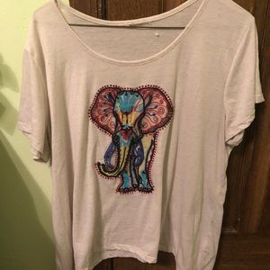 Beautiful embroidered elephant top